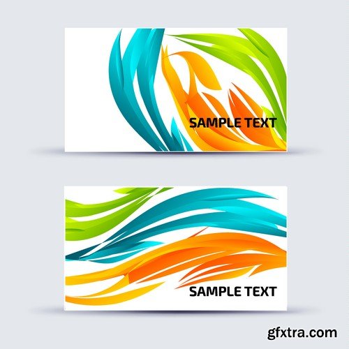 Stock Vectors - Business Card Template 3, 25xEPS