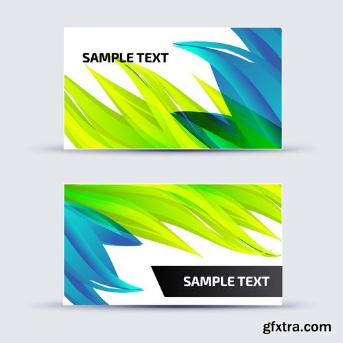 Stock Vectors - Business Card Template 3, 25xEPS