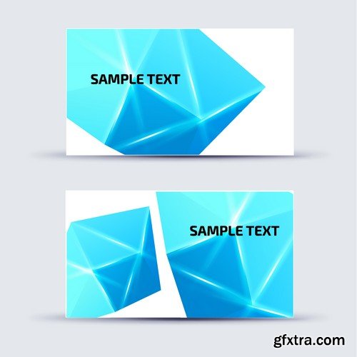 Stock Vectors - Business Card Template 3, 25xEPS