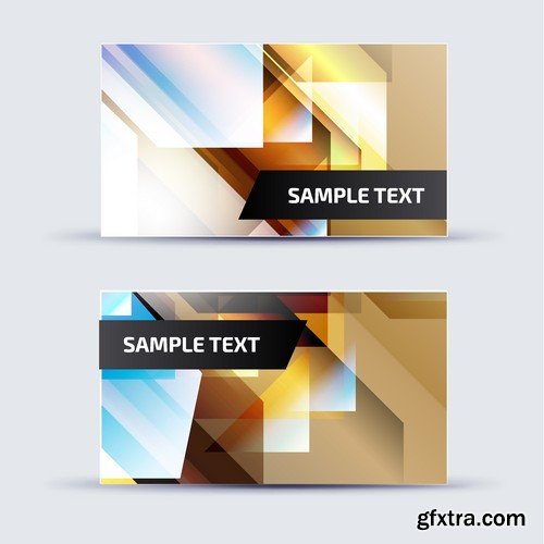 Stock Vectors - Business Card Template 3, 25xEPS