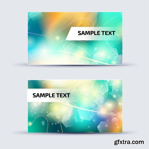 Stock Vectors - Business Card Template 3, 25xEPS