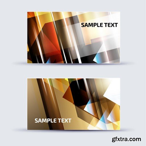 Stock Vectors - Business Card Template 3, 25xEPS