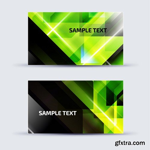 Stock Vectors - Business Card Template 3, 25xEPS