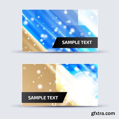 Stock Vectors - Business Card Template 3, 25xEPS