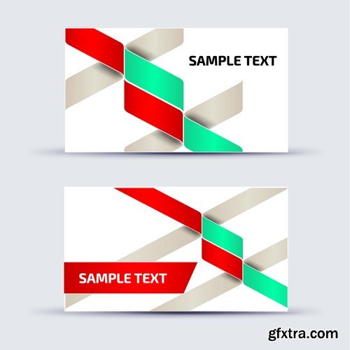 Stock Vectors - Business Card Template 3, 25xEPS