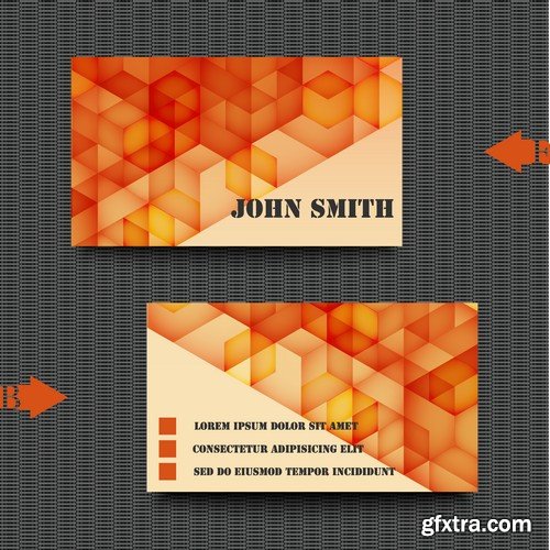 Stock Vectors - Business Card Template 3, 25xEPS