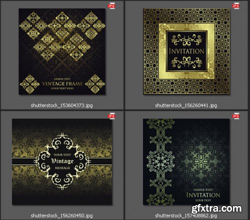 Stock Vectors - Vector set of elegant vintage background, 25xEPS