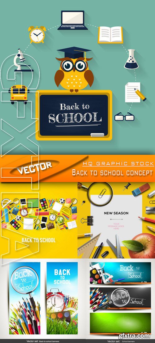 Stock Vector - Back to school concept