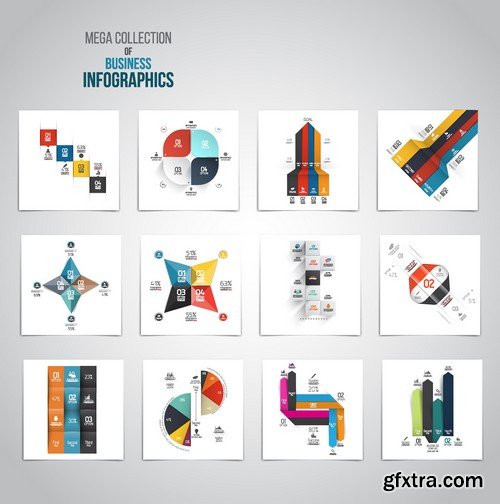 Stock Vectors - Business Infographic 2, 25xEPS