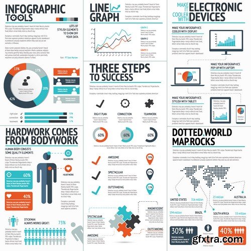 Stock Vectors - Business Infographic 2, 25xEPS