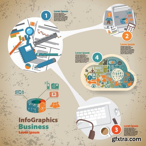 Stock Vectors - Business Infographic 2, 25xEPS