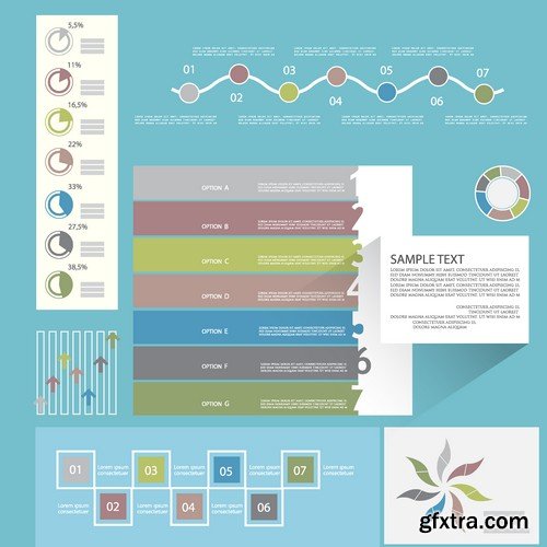 Stock Vectors - Business Infographic 2, 25xEPS