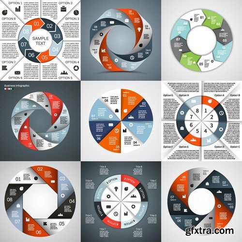 Stock Vectors - Business Infographic 2, 25xEPS