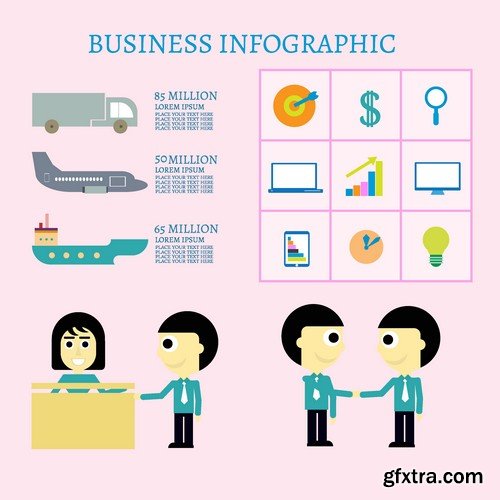 Stock Vectors - Business Infographic 2, 25xEPS