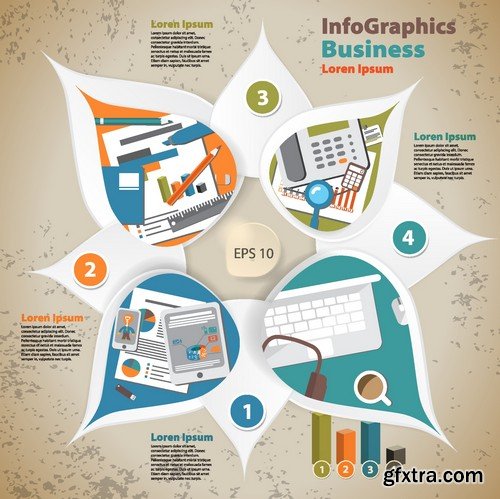 Stock Vectors - Business Infographic 2, 25xEPS