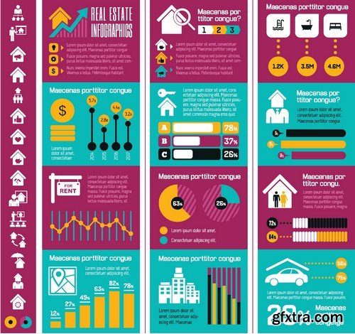 Stock Vectors - Business Infographic 2, 25xEPS