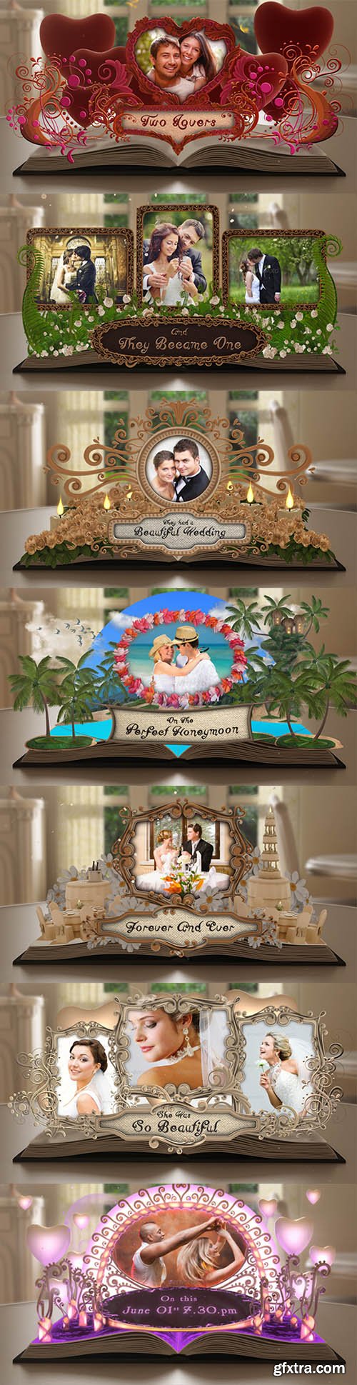 Videohive Wedding Album Pop up Book 7530457