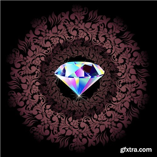 Stock Vectors - Diamonds 2, 25xEPS