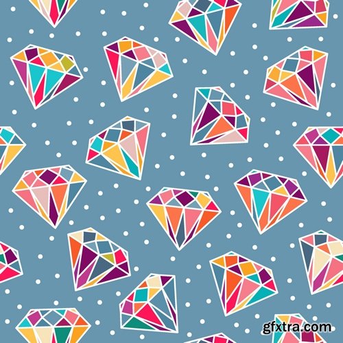 Stock Vectors - Diamonds 2, 25xEPS