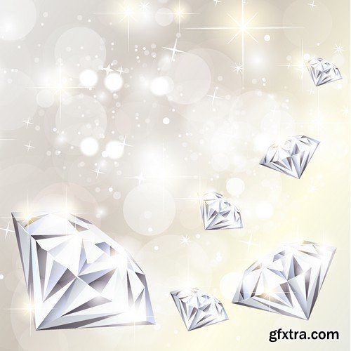 Stock Vectors - Diamonds 2, 25xEPS