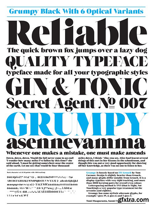 Grumpy Font Family - 6 Font 240$