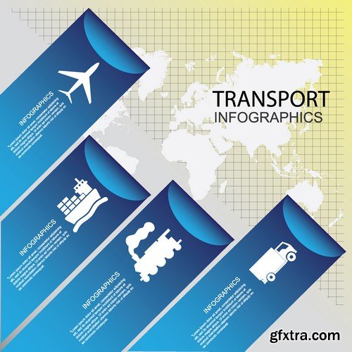 Stock Vectors - Car and Transport Infographic, 25xEPS