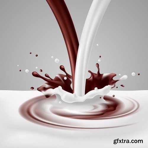 Stock Vectors - Milk 3, 25xEPS