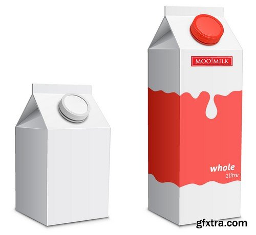 Stock Vectors - Milk 3, 25xEPS