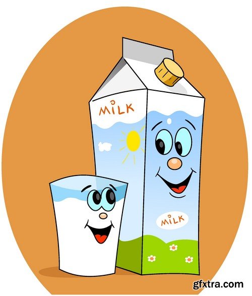 Stock Vectors - Milk 3, 25xEPS