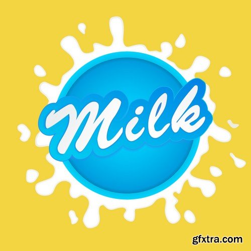 Stock Vectors - Milk 3, 25xEPS