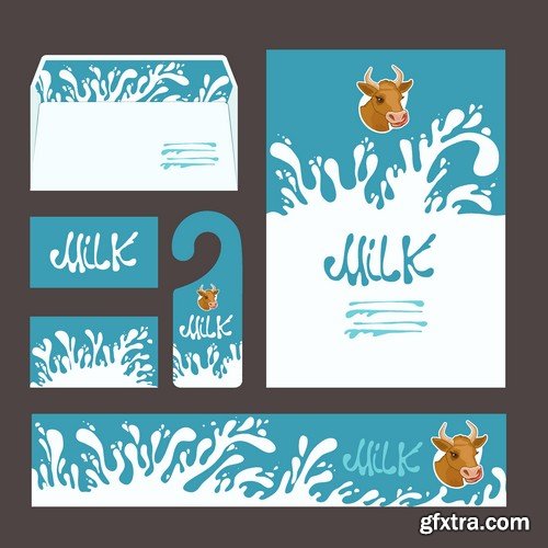 Stock Vectors - Milk 3, 25xEPS