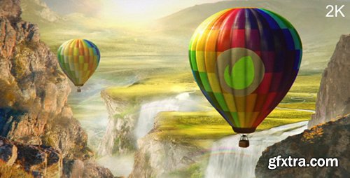 Videohive Colourful World - Hot Air Balloon Logo 6307526