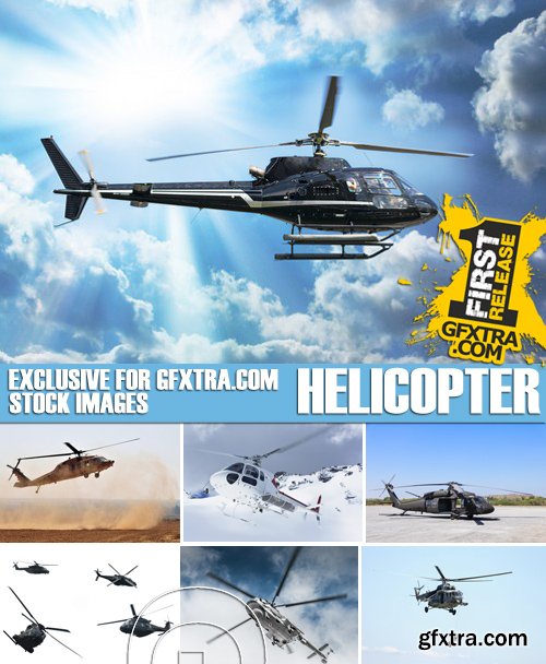 Stock Photos - Helicopter, 25xJPG