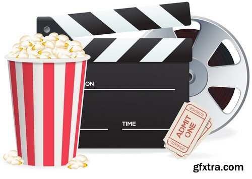 Stock Vectors - Cinema and Film 3, 25xEPS