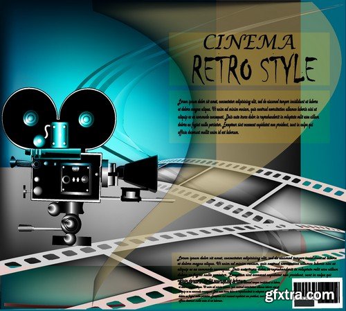 Stock Vectors - Cinema and Film 3, 25xEPS