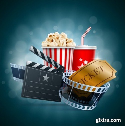 Stock Vectors - Cinema and Film 3, 25xEPS