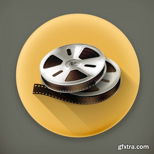 Stock Vectors - Cinema and Film 3, 25xEPS