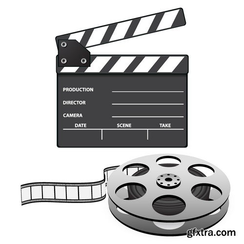 Stock Vectors - Cinema and Film 3, 25xEPS