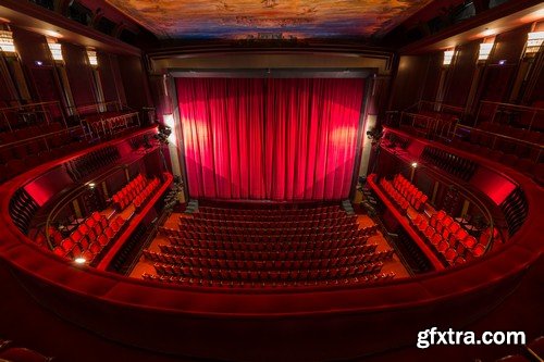 Stock Photos - Interior of the theater, 25xJPG