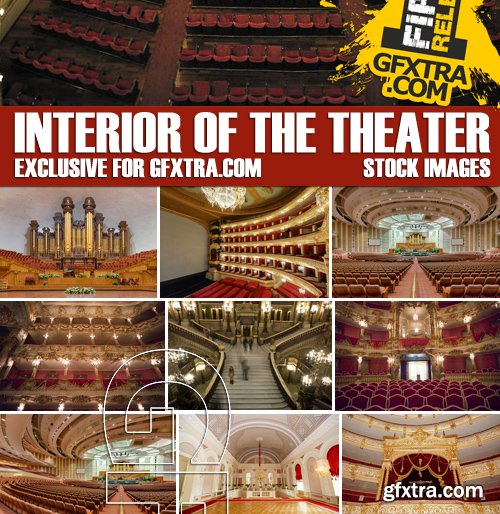 Stock Photos - Interior of the theater, 25xJPG