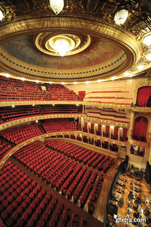 Stock Photos - Interior of the theater, 25xJPG