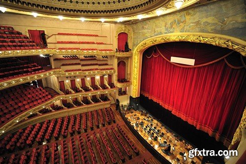 Stock Photos - Interior of the theater, 25xJPG