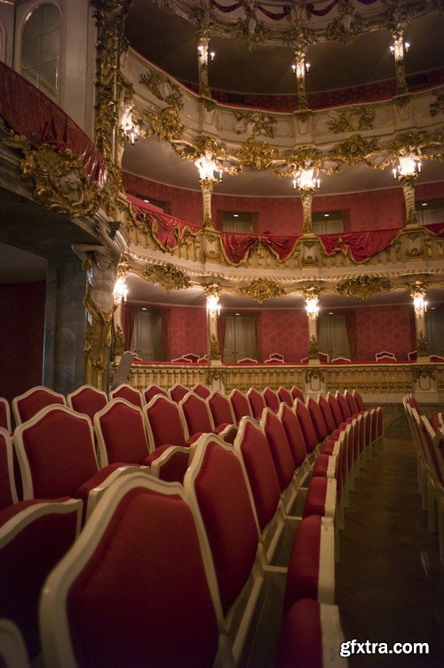 Stock Photos - Interior of the theater, 25xJPG