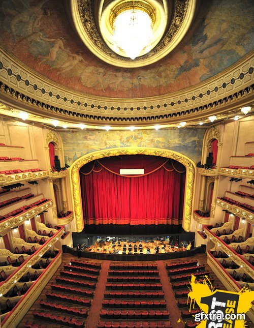 Stock Photos - Interior of the theater, 25xJPG