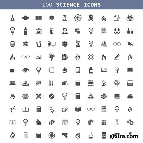 Collection of Black Icons - 25 EPS