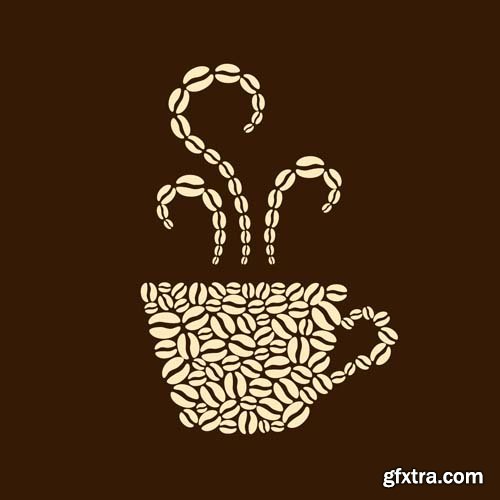 Coffee illustrations, 25xEPS