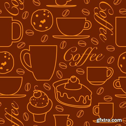 Coffee illustrations, 25xEPS