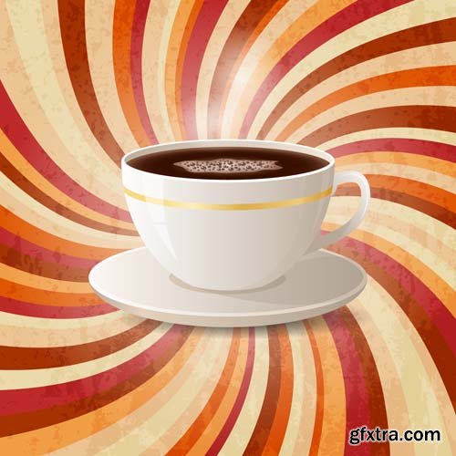 Coffee illustrations, 25xEPS