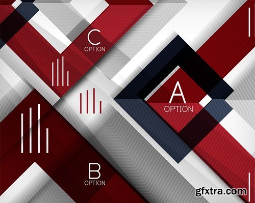 Abstract Infographic Backgrounds - 25 EPS