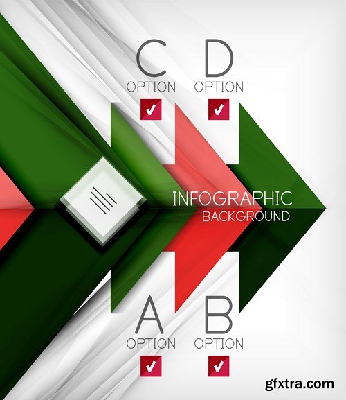 Abstract Infographic Backgrounds - 25 EPS